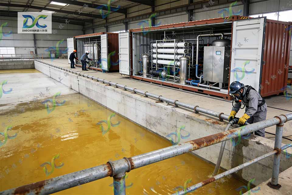间甲基苯甲酸生产高盐高COD高氨氮废水蒸发浓盐渣资源化